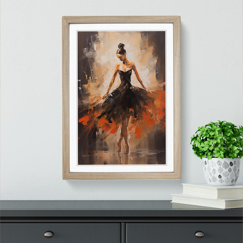 Single Picture Frame Print on Wood, Oak Framed, 64cm H x 46cm W