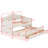 Modern Wooden Daybed with Trundle, Storage Drawers & Upholstered Button Tufted Backrest-313780832