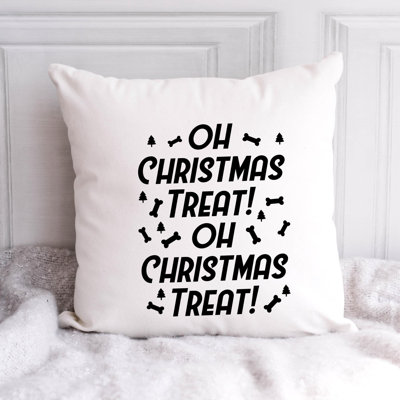 Coussin en polyester ChristmasDog_Noir-02