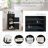 Slim Bathroom Storage Cabinet With Drawer & Door, Adjustable Shelves, Freestanding For Small Spaces, Black-965013533