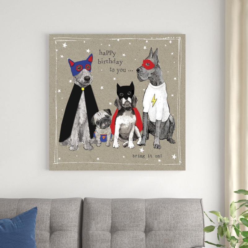 Fancypants Cool Dogs III, H 36 po x l 36 po x P 1,25 po