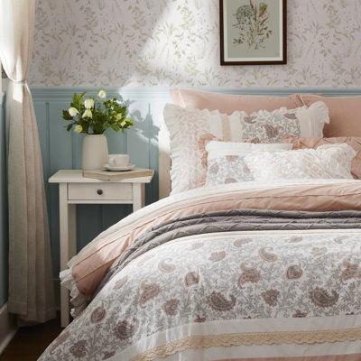Édredon en coton 9 pièces Blush King