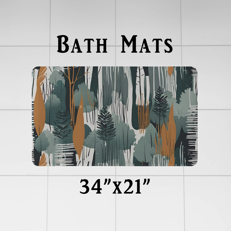Rideau de douche abstrait Evester, H 72 po x l 70 po
