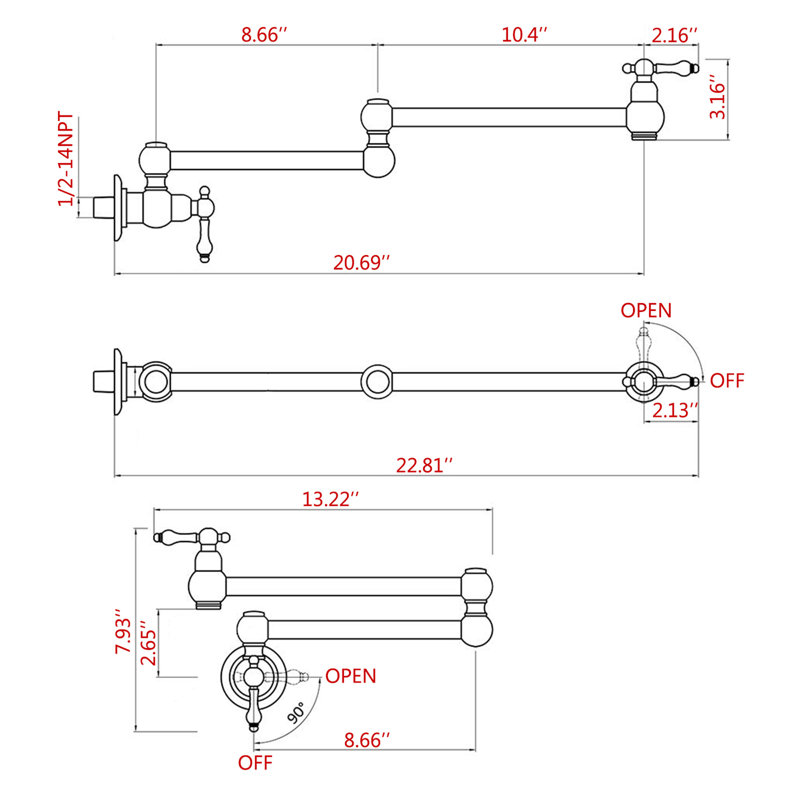 Zupora Kitchen Faucet, Brushed Nickel