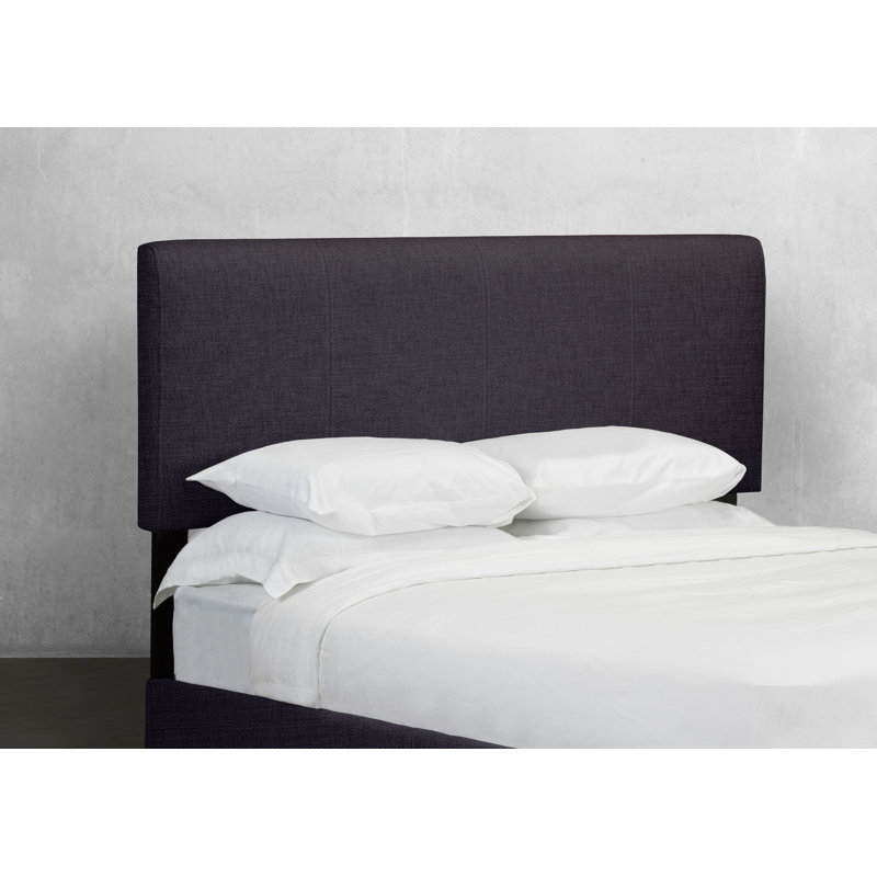 Tête de lit tapissier à panneau Waldrop, Grand, Lin - denim