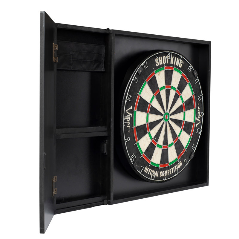 Ensemble de jeu de fléchettes et de panneau de fibres à densité moyenne en poil avec fléchettes Viper Steadfast 18 pouces