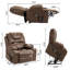 Fauteuil inclinable électrique surdimensionné de 38,2 po de largeur avec système de chauffage et de massage-290141280