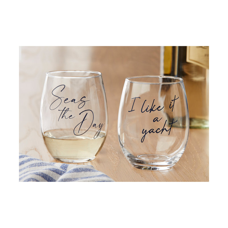 Seas The Day Stemless Wine