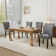 Velvet Wing Back Nailhead Upholstered Dining Chairs Set of 6