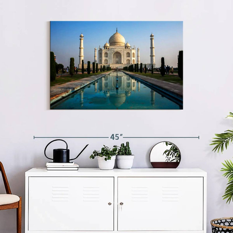 Adella Taj Mahal Pool Reflection, 24" H x 36" W