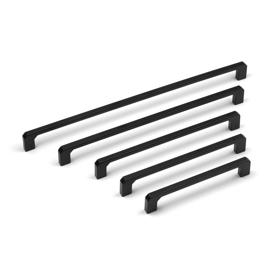 Matt Black Squared Angled D-Bar Handles