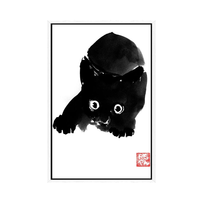 Fear by Péchane - Print on Canvas, White Framed, 101.6 cm H x 66.04 cm W