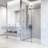 Elan Hart 68-72" W x 76" H Sliding Frameless Shower Door with 3/8" Clear Glass-98606627