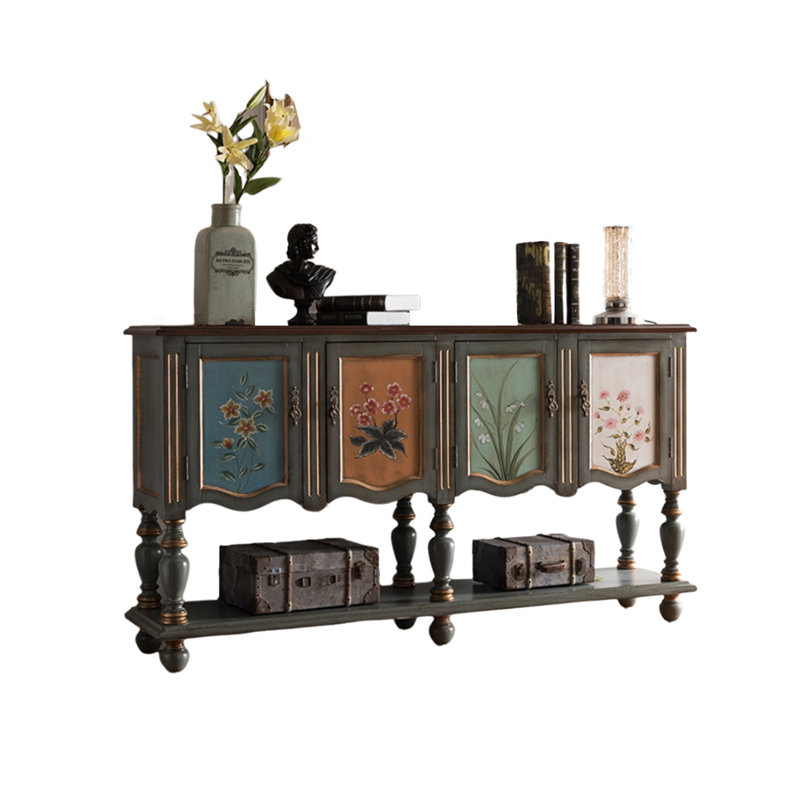 Buffet en bois massif 70,8 po Agniv