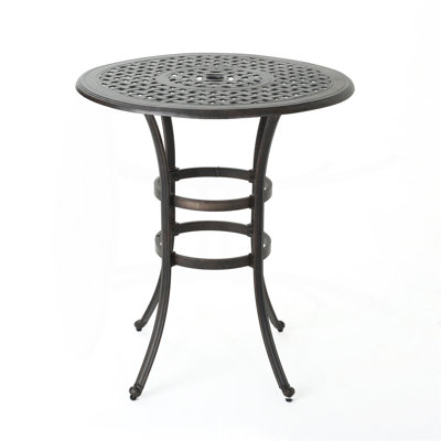 Table de bar en fonte d'aluminium