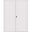 Porte intérieure battante en bois manufacturé 1 panneau Shaker-97019596-94493394-94493382