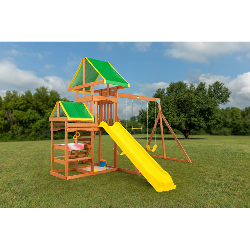 Woodlands Swing Set, Yellow
