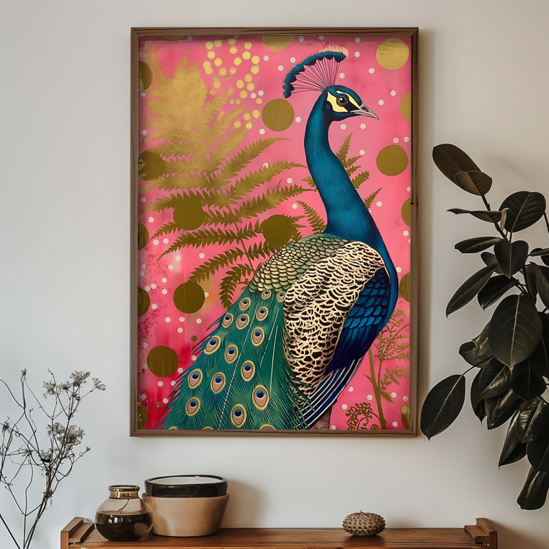 Élégante peinture décorative en panneau de fibres à densité moyenne, 13,8 x 18,5 x 0,1 pouces | 100% panneau de fibres à densité moyenne avec épaisseur de 3 mm, cadre 100% bois de pin | Œuvre d'art imprimée aux UV pour une décoration élégante, parfaite pour le salon ou le bureau