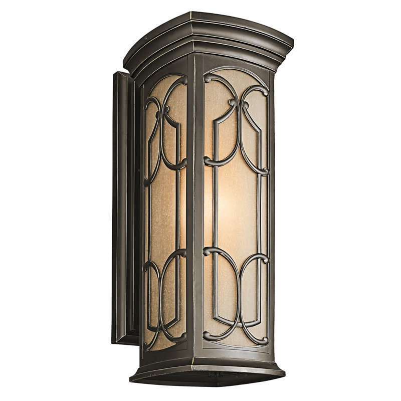 Umber Oil Rubbed Bronze Outdoor Wall Lantern, Medium