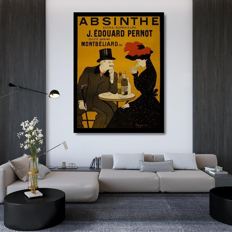 Art graphique sur toile tendue par George Oliver, H 47 po x l 36 po