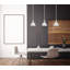 Luminaire suspendu en forme de cloche unique à 1 lumière Amonta
