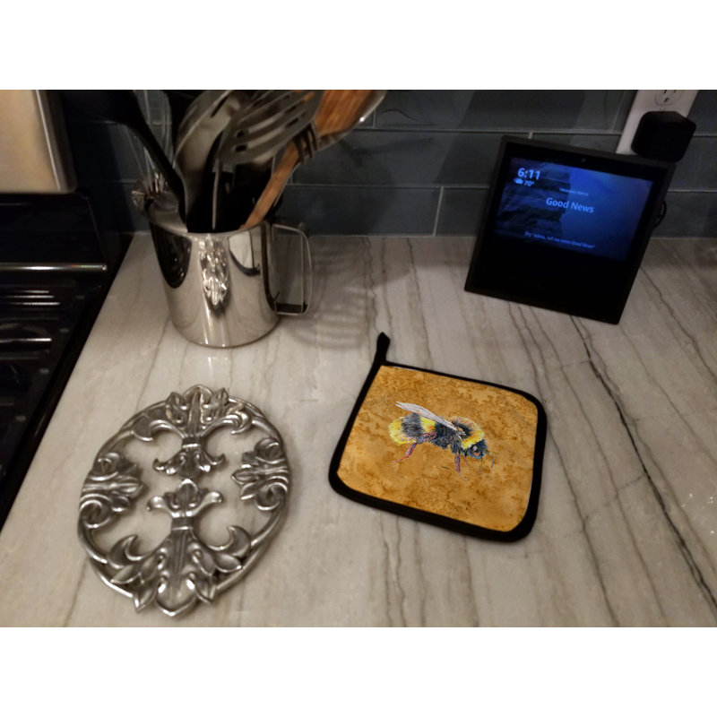 Cuisinier poignée doré à abeilles east urban home