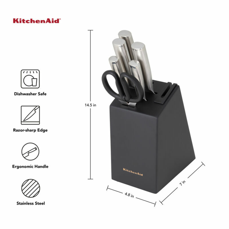 Kitchenaid Gourmet Knife Block Set, 7 Piece