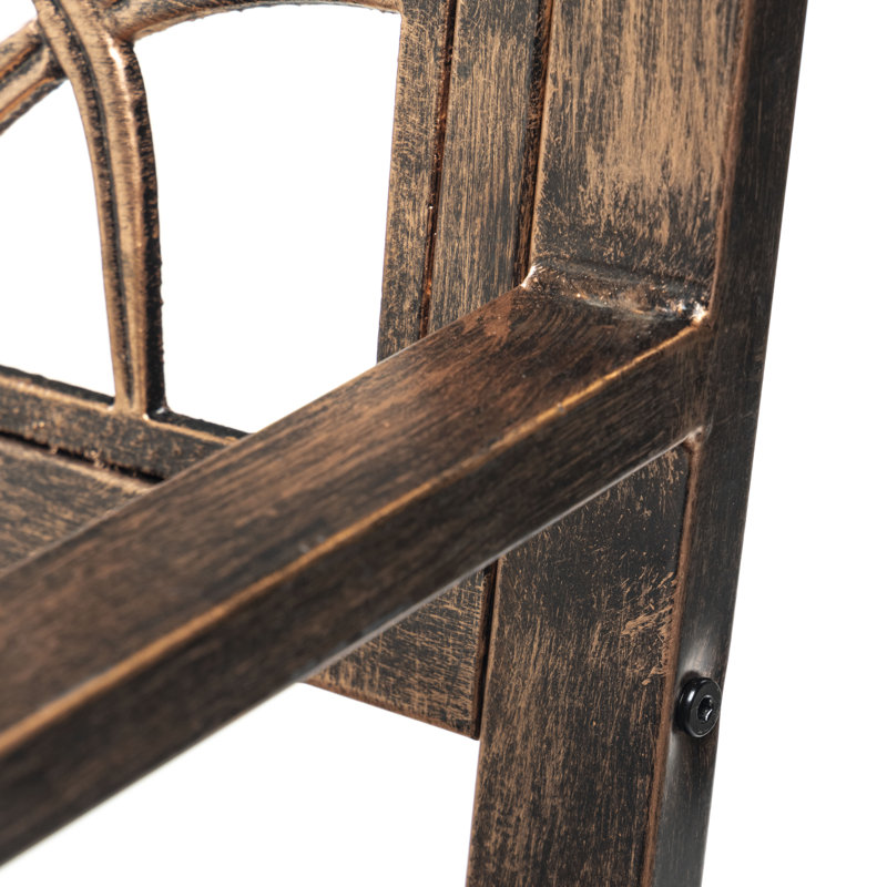 Coneflower Iron Garden Bench