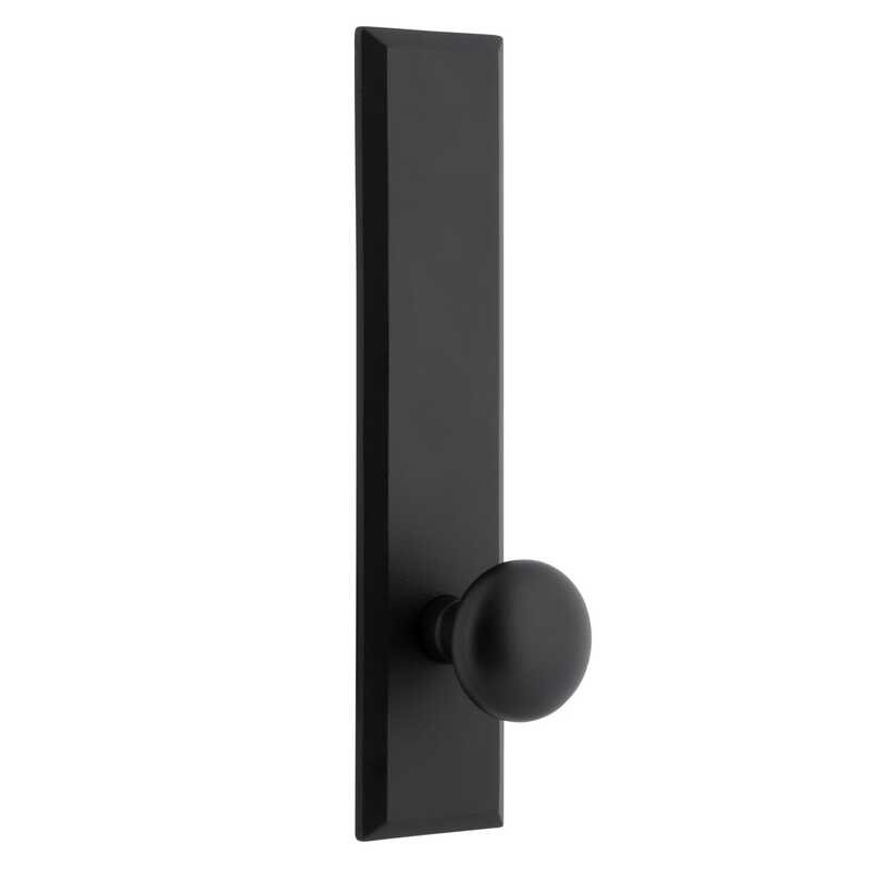 Assiette haute en fer vieilli avec passage Keep Knob, Universel, Passage (couloir et garde-robe), 2 3/8"