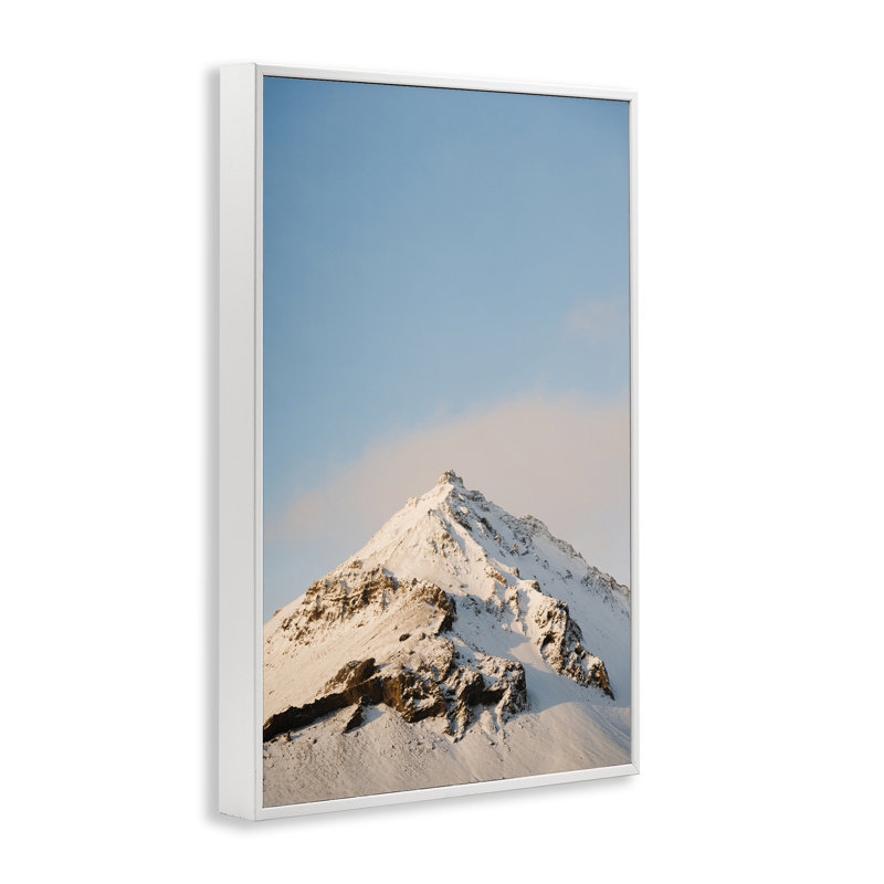 Giclée sur un sommet enneigé de la péninsule d'Islande, conception de Jade Sharp Photo, H 18 po x l 12 po