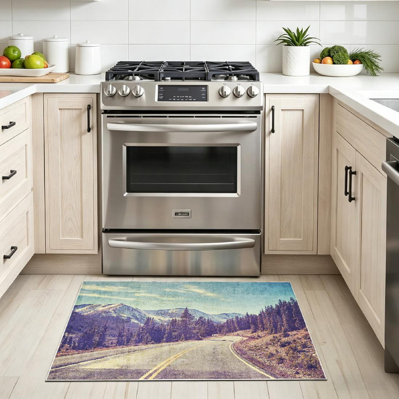 Tapis d'intérieur transparent Clear Mountain, Rectangle 32" x 47"