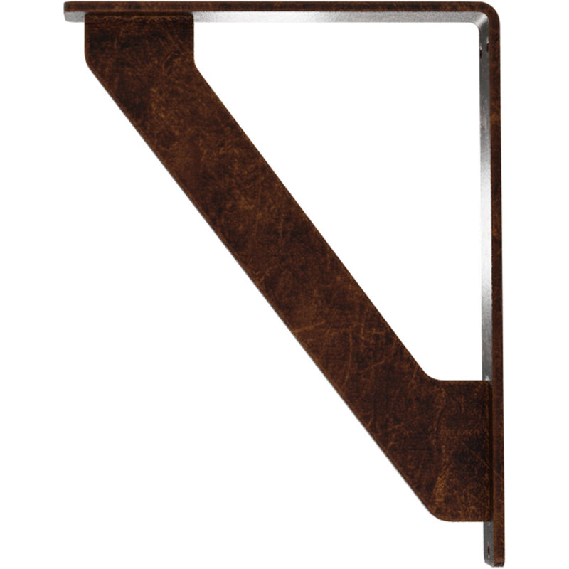 Support traditionnel en fer forgé, H 8 po x l 1,5 po x P 5,5 po, Cuivre antique