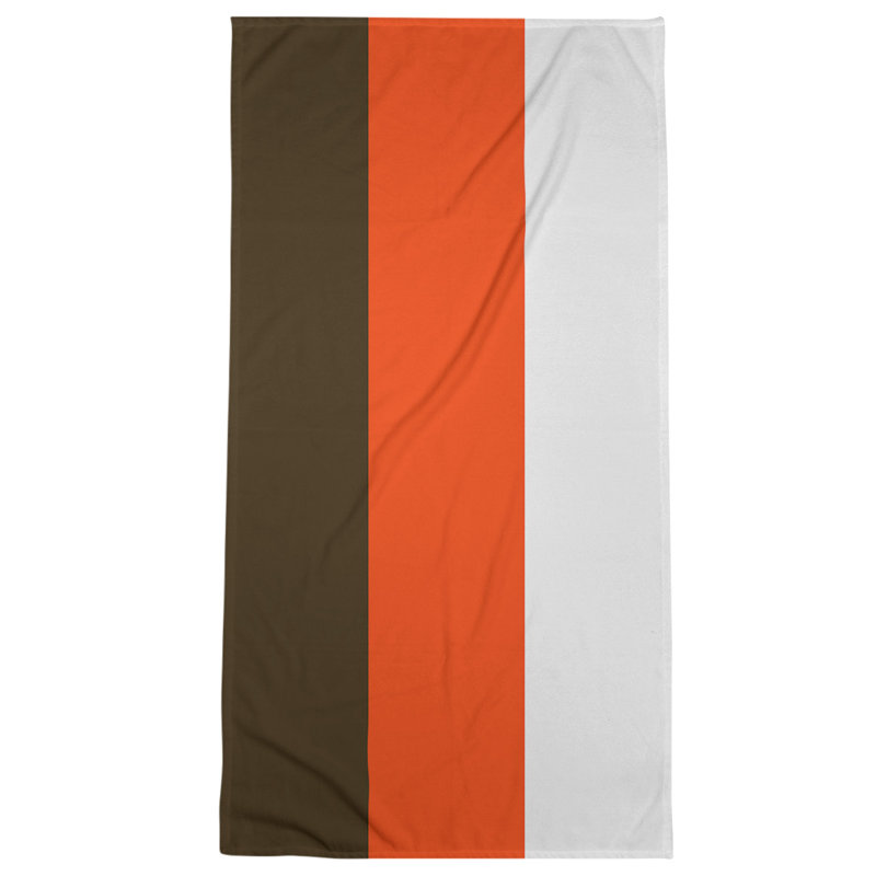 Cleveland Beach Towel, Brown/Light Orange/Light Gray