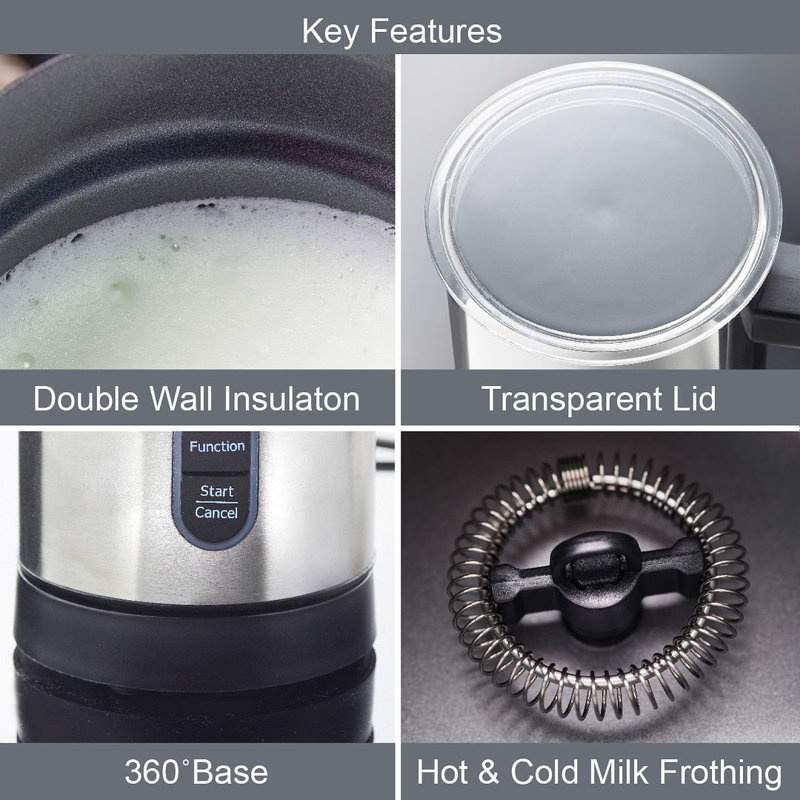Quest Automatic Milk Frother, Stainless Steel