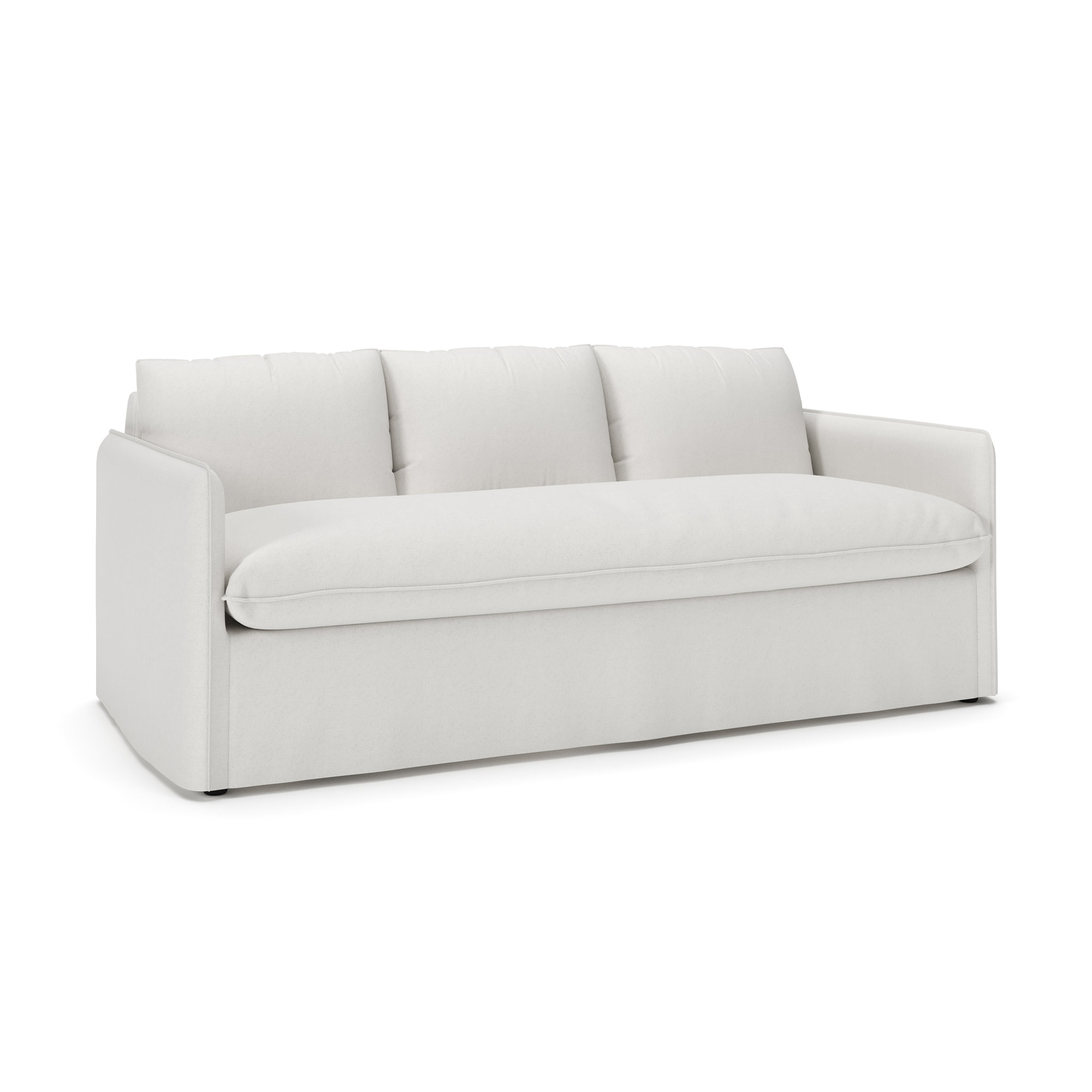 Bellatrix 83'' Slipcovered Sofa, Macarena Beige