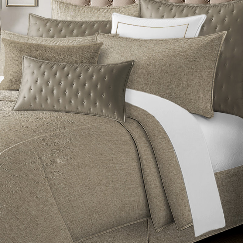 Ensemble de housse de couette Luxe, Housse de couette simple / simple TG et 1 taie dé, Naturel