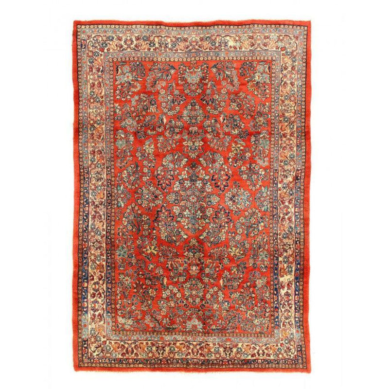 Hand Woven Cotton and Wool Oriental Area Rug