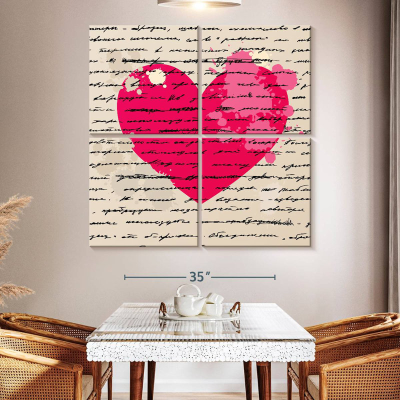 Hardie Love Letter Heart, 50" H x 50" W