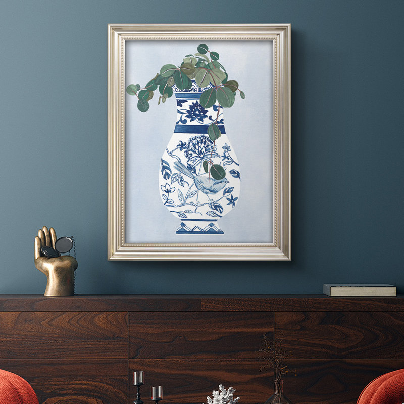 Moonlight Vase IV - reproduction d'art sur toile encadrée, L 21 po x H 25 po