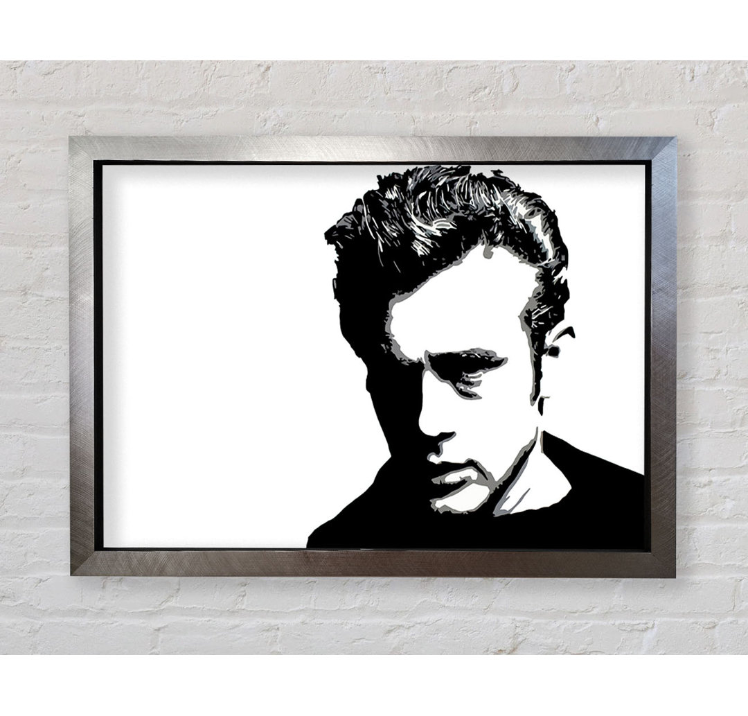 James Dean Pop Art - Einzelne Bilderrahmen Kunstdrucke