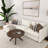 Muhsina Cross Leg Round Coffee Table (36in x 36in / 910mm x 910mm), Pecan-1970436986