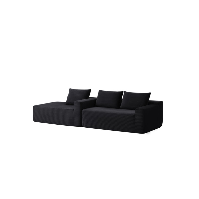 Spacious Cloud Sectionals Sofa, Plush Foam, Modern Style For Home