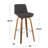 Swivel Upholstered Counter Stool-93302399-93302400-93302398