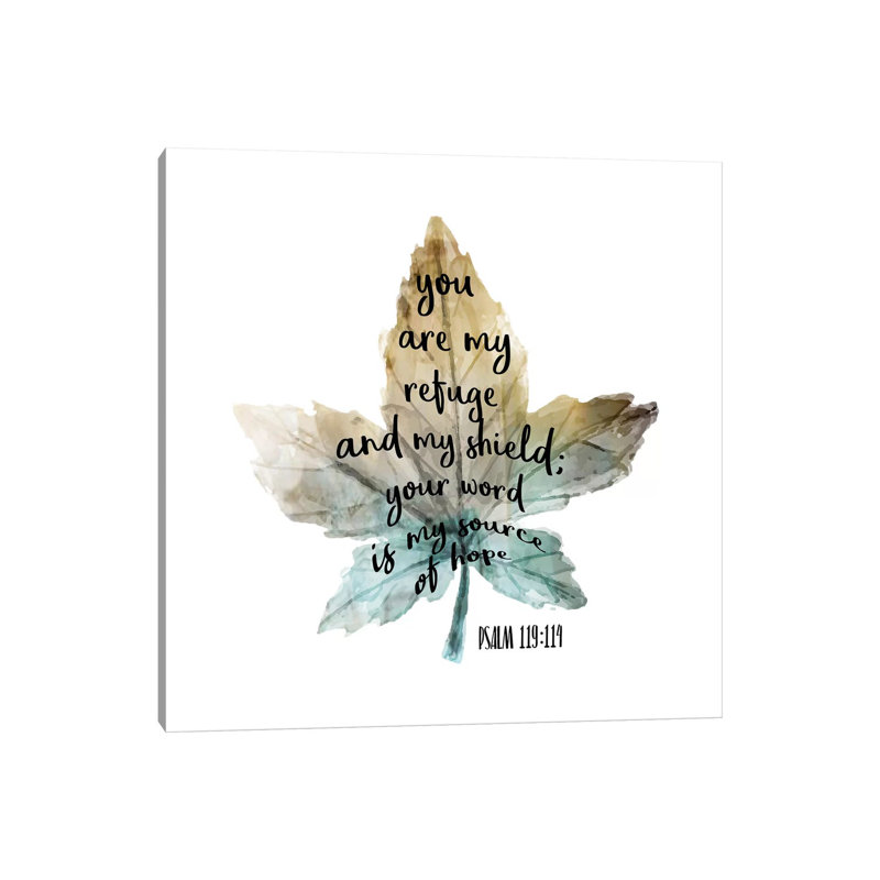 Psalm Leaf I by Kimberly Allen - Wrapped Canvas Print, 66.04 cm H x 66.04 cm W x 1.91 cm D