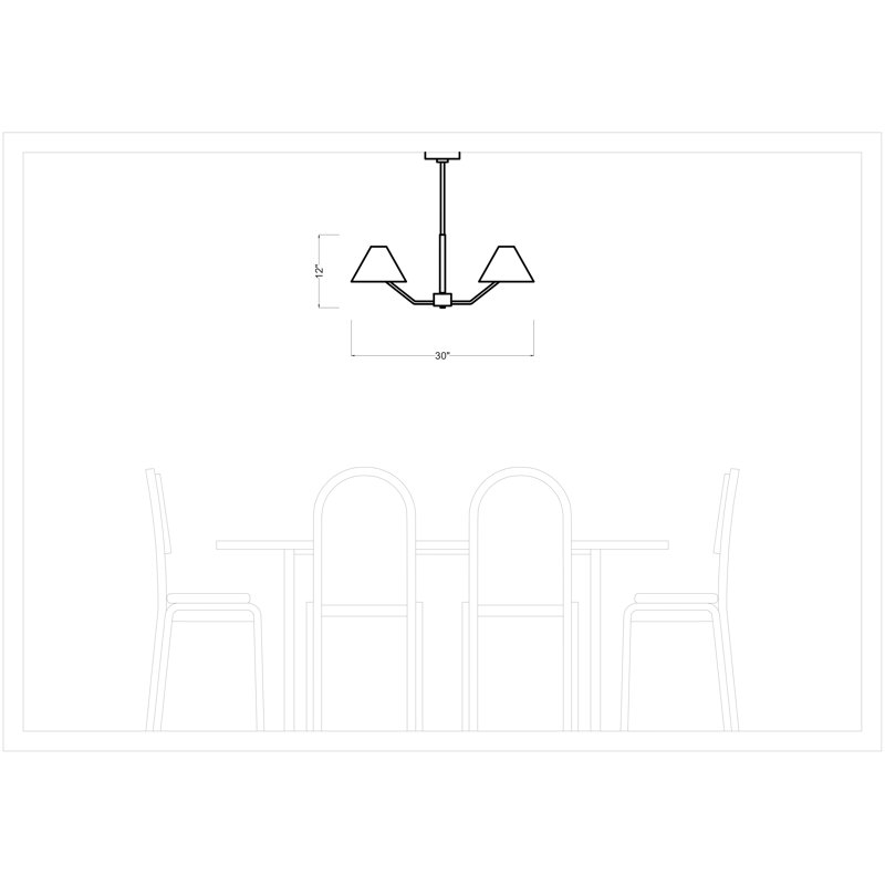 Collete 5-Light Chandelier, Midnight Black