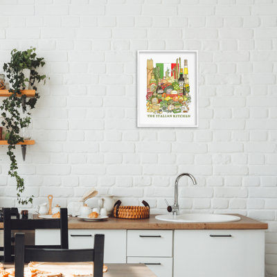 Estampe numérique pour cuisine et cuisine italienne, design par Nancy Overton