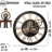 Wall Clock 24" Round Oversized for Living Room decor with Real Moving Gears America Collection-73808860