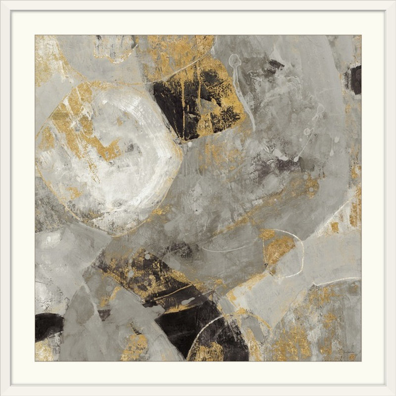 «Gondola Painted Desert Neutral», Albena Hristova, reproduction d'art, H 28 x l 28 po x P 1 po, Cadre blanc