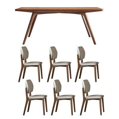 French vintage rock plate dining table sets.