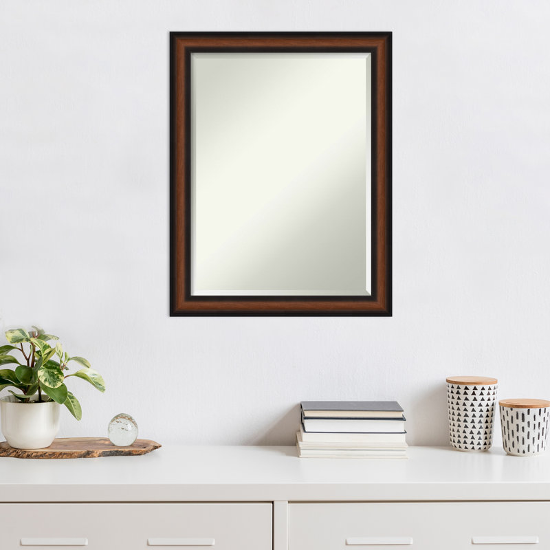 Miroir d'appoint mural en plastique Eaghan Eaghan, 27,5 po x 21,5 po